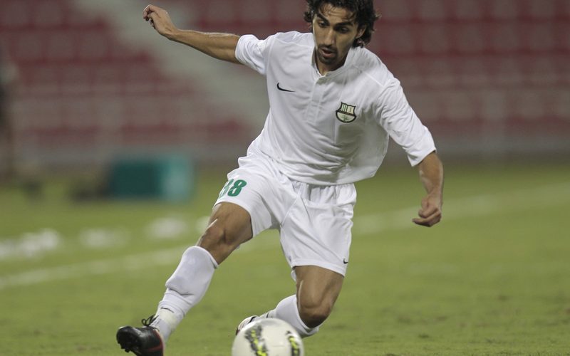 Ali Nasser of Al Ahli in a Qatar Stars League match, October 2011