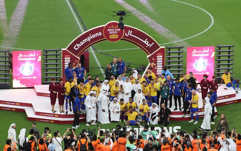 Al-Gharafa with the Amir Cup, 2025