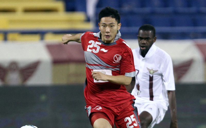 Nam Tae-hee of Lekhwiya, now Al Duhail, in a Qatar Stars League match, September 2012